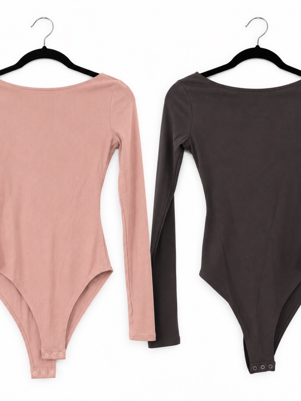 NWT H&M Ribbed Long Sleeve Scoop Neck Bodysuit Set - Size S